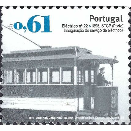 PORTUGAL, RAIL, Electric tram 1895, grey 2007, 0.61