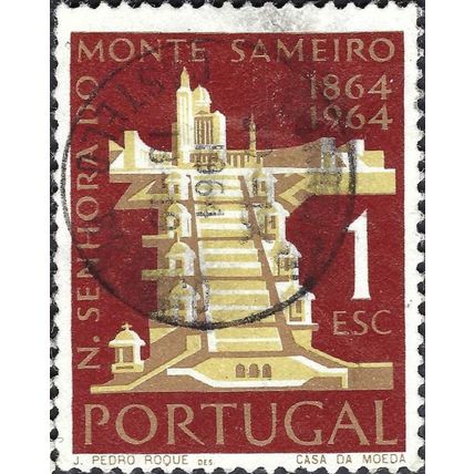 PORTUGAL, Pilgrimage-Church Sameiro, red 1964, 1Esc