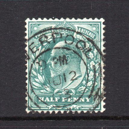 Edward VII - 1902-10 - ½d Blue-Green (sg216) Used (Liverpool, July 12, 1903)