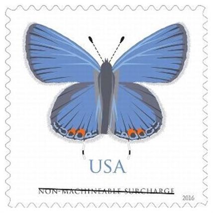 Eastern Tailed Blue Non Machineable Surcharge PACK OF TEN Stamps - 5136