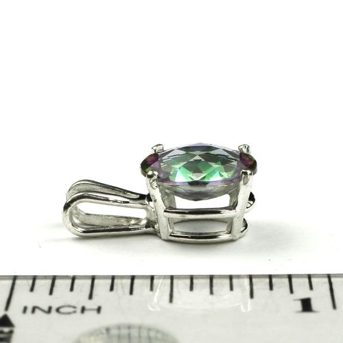Mystic Fire Topaz, 925 Sterling Silver Pendant, SP002