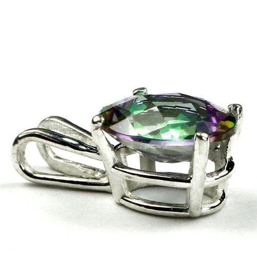 Mystic Fire Topaz, 925 Sterling Silver Pendant, SP002