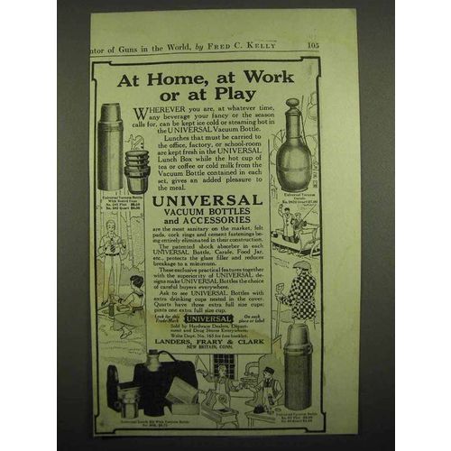 1918 Universal Vacuum Bottle Ad - At Home or Play