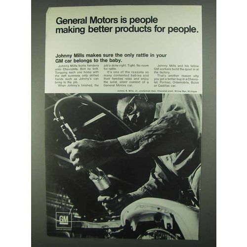 1967 General Motors Ad - Johnny Mills Makes Sure