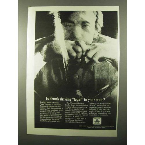 1971 State Farm Insurance Ad - Is Drunk Driving Legal