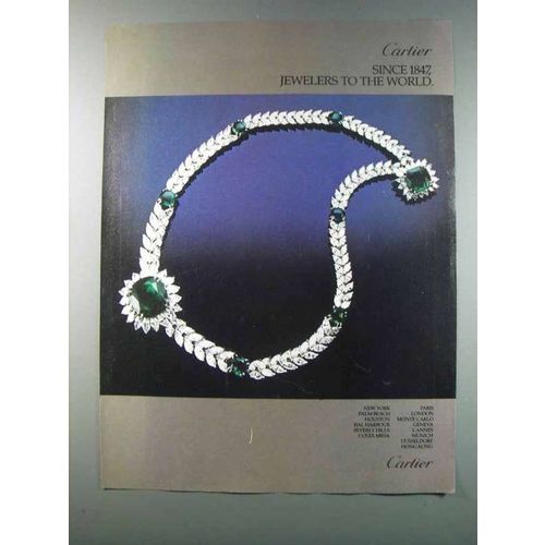 1981 Cartier Necklace Ad - Jewelers to The World