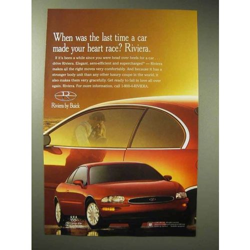 1996 Buick Riviera Car Ad - Made Your Heart Race