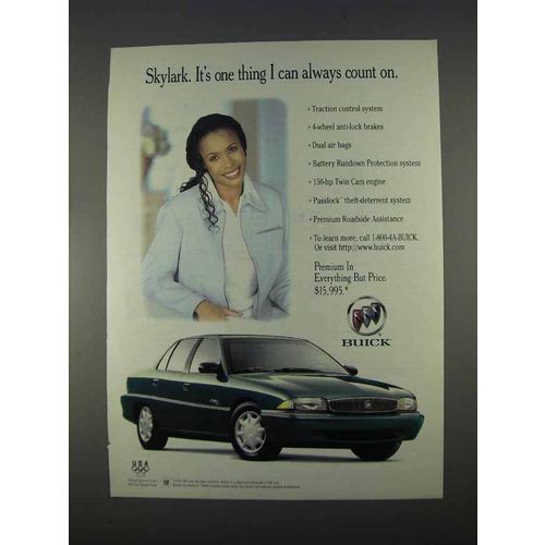1996 Buick Skylark Car Ad - I Can Always Count On