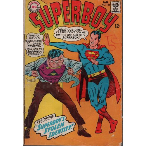SILVER AGE DC - SUPERBOY NO. 144 (1968) (B)
