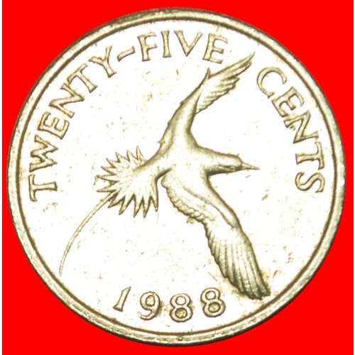 BIRD (1986-1998): BERMUDA ★ 25 CENTS 1988! LOW START ★ NO RESERVE!