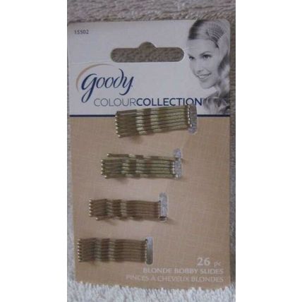 Goody Colour Collection Bobby Slide Hair Pins Bobbies Brunette Blonde Black Mini