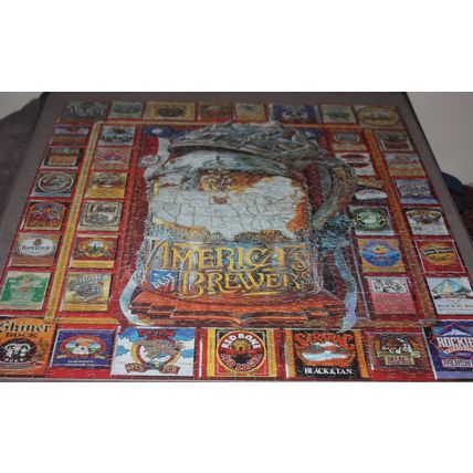 2000 White Mountain Puzzles America's Best Brewers 1000 Piece Puzzle - Complete