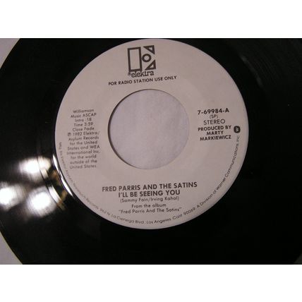 Fred Parris and the Satins Promo 45-I'LL BE SEEING YOU STEREO/MONO