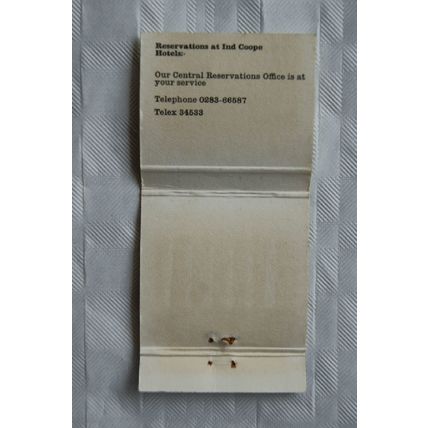 Matchbook Cover Ind Coope Hotels