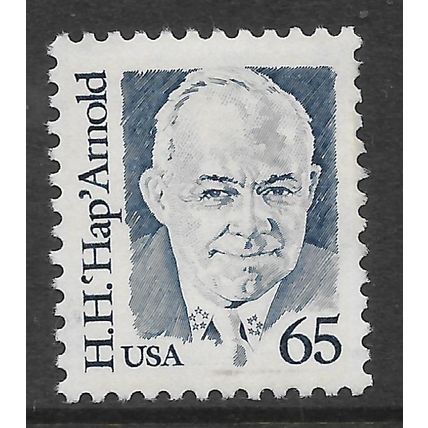 USA 1985 GREAT AMERICANS 65c BLUE GEN HENRY HARLEY HAP ARNOLD SG2132 FINE USED