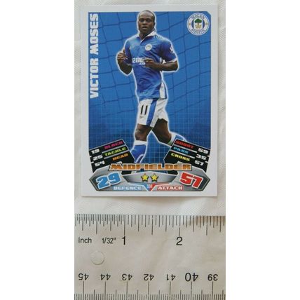 2011/12 Topps Match Attax Trading Card - Victor Moses, Wigan Athletic