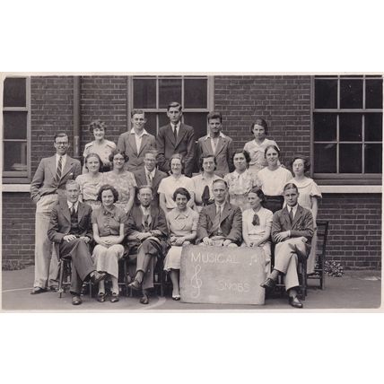 Drama Class Dramatic Society Norfolk Quadrangle 15x Hand Signed RPC Postcard