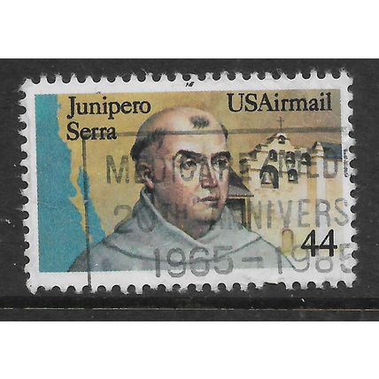 USA 1985 44c DEATH BICT OF FATHER JUNIPERO SERRA & MISSION SG A2192 FINE USED