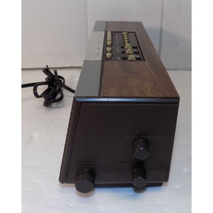 Vintage GE Clock Radio AM FM Model No 7-4945a Battery Back-up Dual Alarm