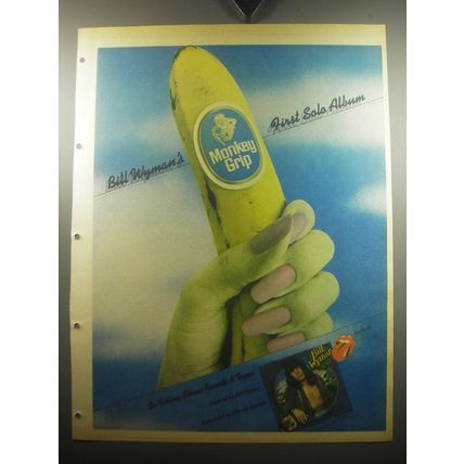1974 Bill Wyman Monkey Grip Album Advertisement - First Solo Album