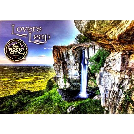 Lovers Leap See Rock City Postcard