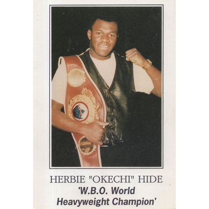 Herbie Hide of Norwich WBO World Boxing Champion Rare Media Publicity Photo
