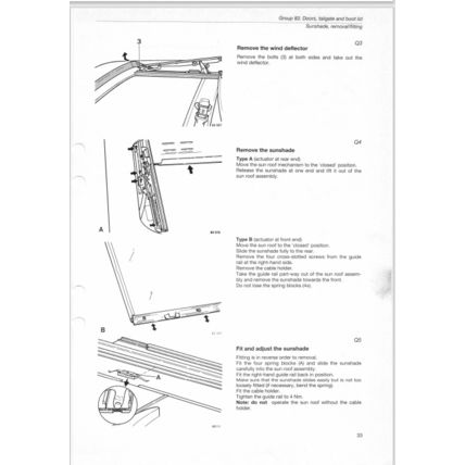Volvo 440 460 Body Service Manual 1995 TP8203031 Reprint