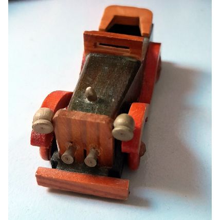 Vintage Car : Open Top Made From Wood : Ornament