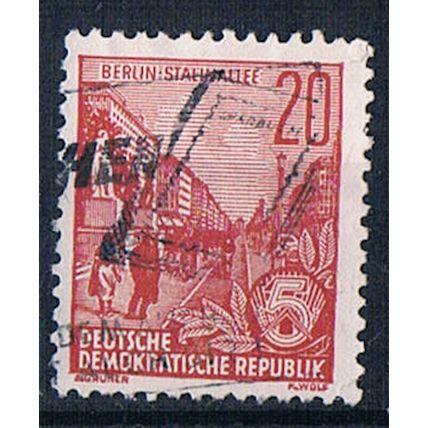 Germany DDR 1953 SGE314A ge54 Starlin Avenue 20pf Used Stamp