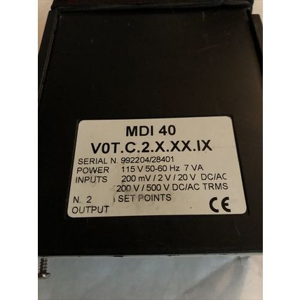 Carlo Gavazzi MDI-40 VOT.C.2.X.XX.IX Panel Meter, MDI-40 V0T.C.2.X.XX.IX,AY