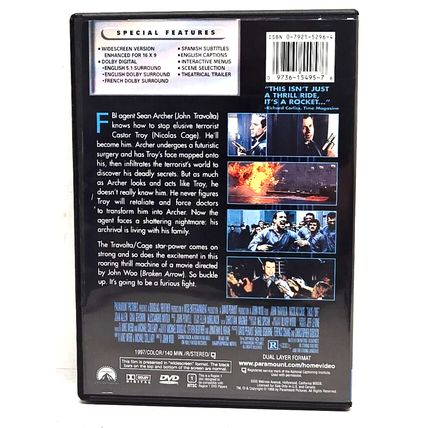 Face / Off (DVD, 1998, Widescreen) John Travolta / Nicolas Cage (L19)