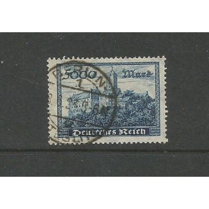 Germany 1923 Wartburg Castle 5000m Blue Used SG 267