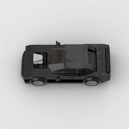 DODGE CHALLENGER Sports Car Brick Model MOC - 344 pieces, 8 studs wide