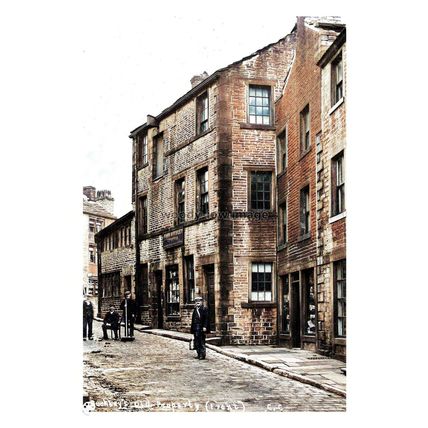 ptc7330 - Lancs - Early view of John Buckley's old property in Delph. print 6x4