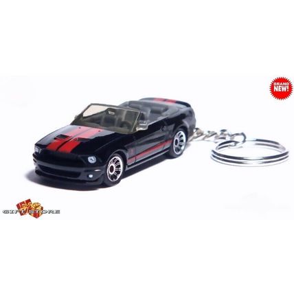 RARE KEYCHAIN BLACK SHELBY MUSTANG GT500 CONVERTIBLE GREAT GIFT NOVELTY