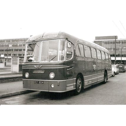 Black & White Photograph of Neath & Cardiff Luxury Coaches Ltd. - RCY 804