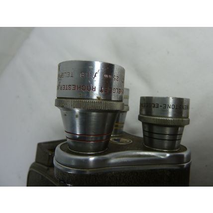 Vintage 1950s Keystone Capri K-27 8mm Movie Camera Triple Lenses*
