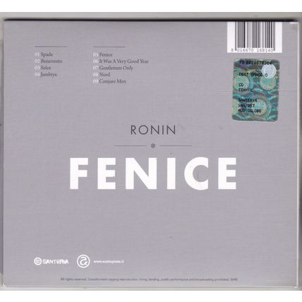 Ronin : Fenice. (2017) CD album