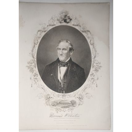 1858 Thomas H. Benton - Engraved portrait