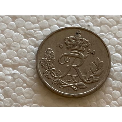 Umlaufmünze Dänemark 10 Öre 1954