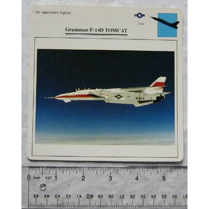 Grumman F-14D Tomcat - USA - Air Superiority Fighter - Collectors Club Card
