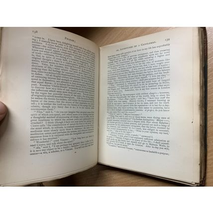 1887 LORD LYTTON "PELHAM" FICTION ANTIQUE FINE BINDING HARDBACK BOOK (P4)