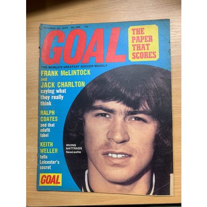 GOAL MAGAZINE #268 20 OCT 1973 UK FOOTBALL MAGAZINE - FULHAM TEAM POSTER (LL)