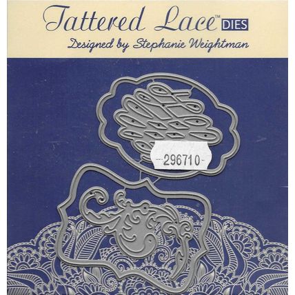 Tattered Lace. Decorative Cartouches Die Set. Die Cutting Cardmaking Crafts