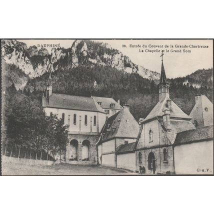 La Chapelle et le Grand Som, Couvent de la Grande Chartreuse, c.1910s - AV CPA