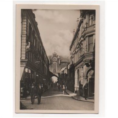 Caernarvon Wales.Vintage RP snapshot of Eastgate Street in Caernarvon
