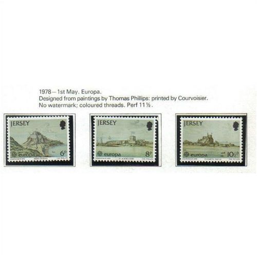1978 GB JERSEY EUROPA SET UMM SG187-189