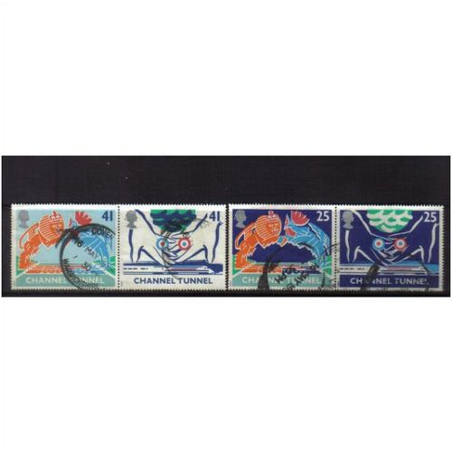 1994 GB CHANNEL TUNNEL SET F/U SG 1820-1823