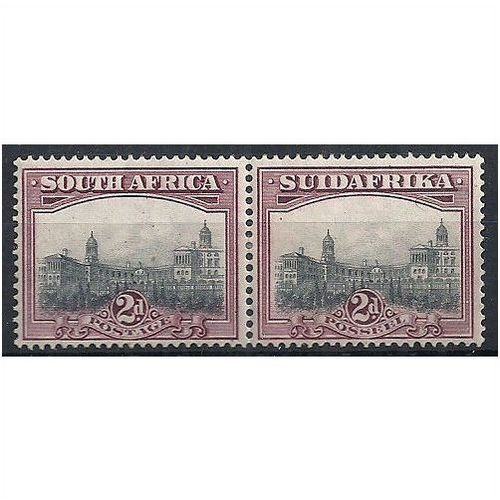 South Africa 1927 SG34 2d Grey & Mauve Mounted Mint PAIR . .