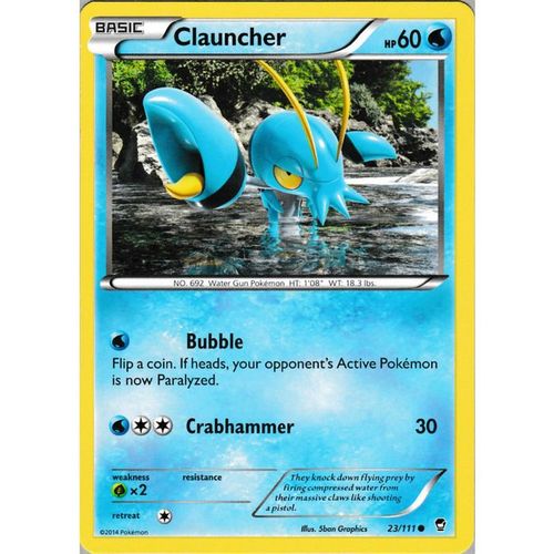Pokemon XY Furious Fists 23/111 Clauncher